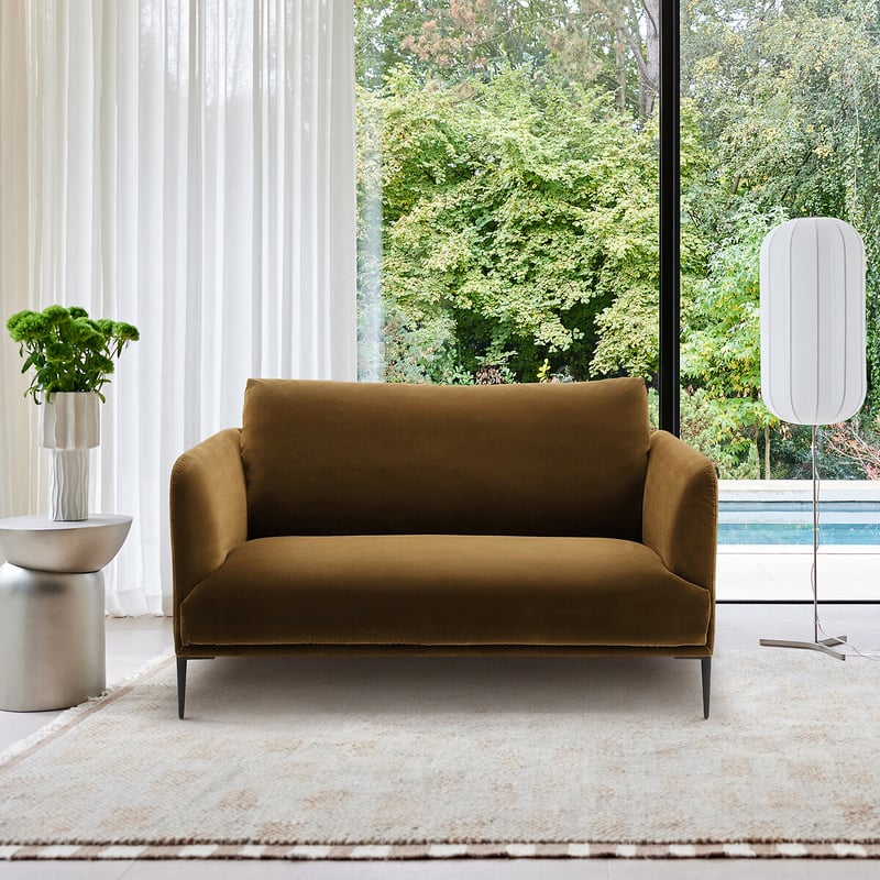 Emmanuel Gallina X Am.pm 2-sitzer-sofa, Samt, Oscar, Design Emmanuel Gallina