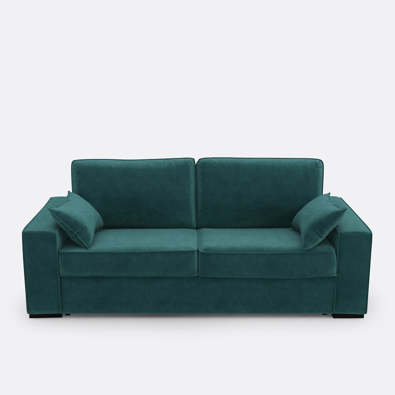 Schlafsofa Cécilia, Samt, Schaumstoff