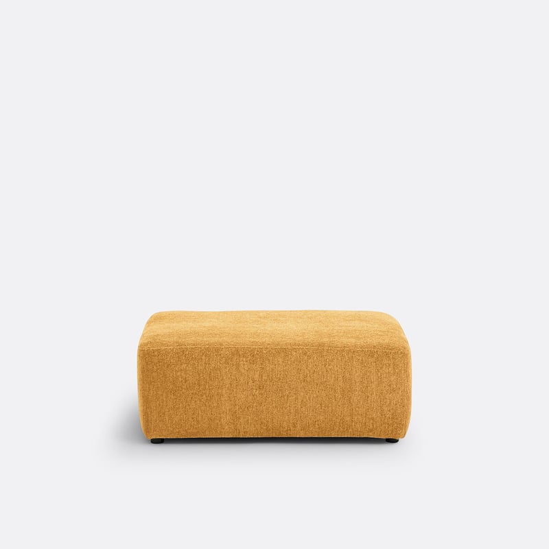 Hocker Aus Polyester, Chenille Meliert, Monica