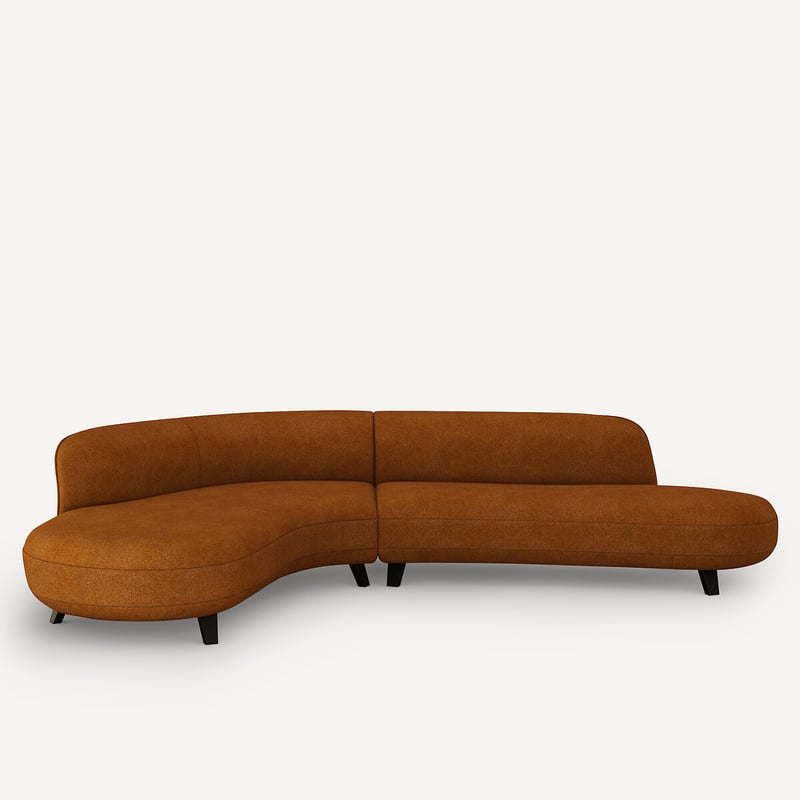 Am.pm X Emmanuel Gallina Ecksofa Rosebury, Natté Meliert