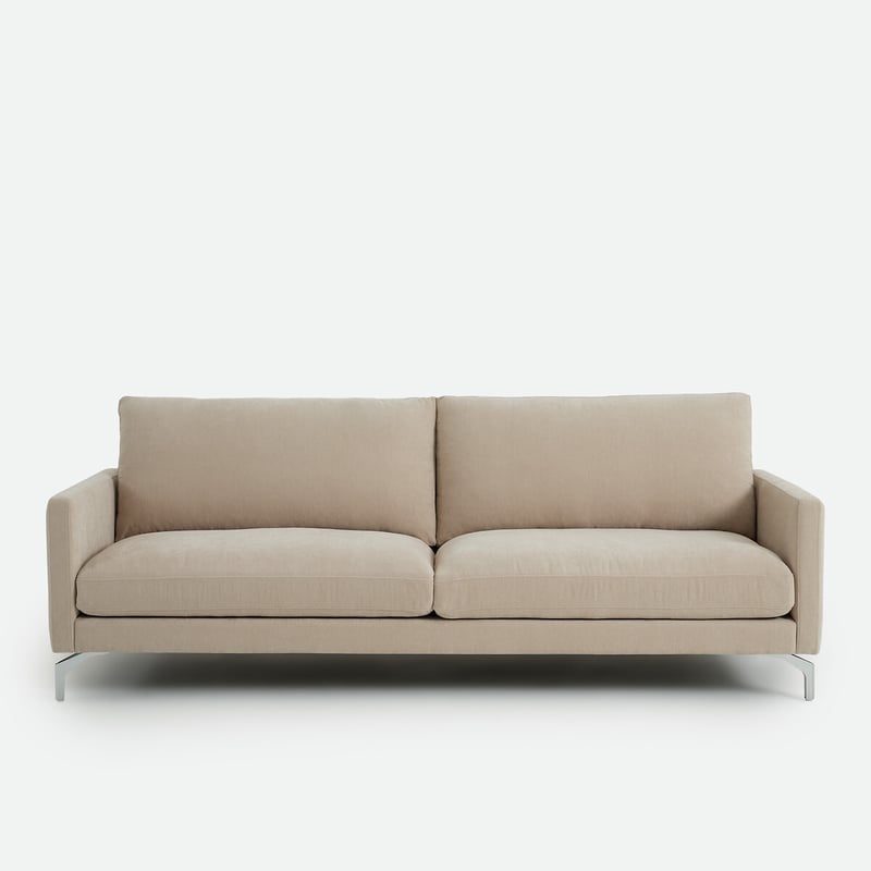 Gerades Sofa Für 2, 3 Oder 4 Personen, Aus Meliertem Polyester, Lady