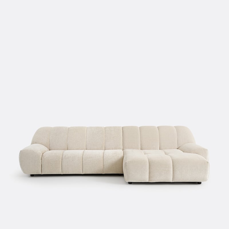 Ecksofa, Gerade, 4-sitzig, Vintage-cord, Nuria