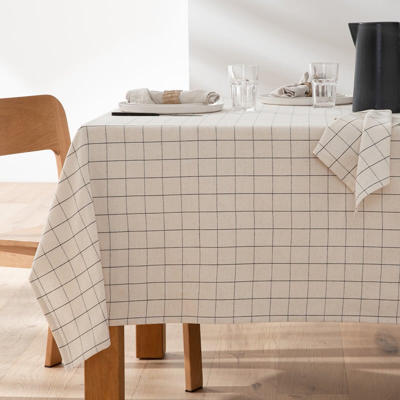 La Redoute Interieurs Tischdecke Tissala Mit Webkaro, Baumwolle/leinen