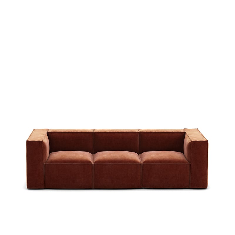 Modulares Sofa Seven, 3-sitzer, Vintage-cord