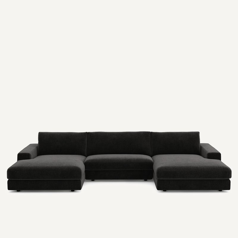 Am.pm Wohnlandschaft Skander, 5-sitzer, Chenille-velours