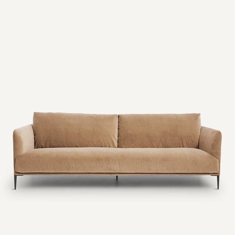 Emmanuel Gallina X Am.pm 3- Oder 4-sitzer-sofa, Stonewashed Velours, Oscar, Design Emmanuel Gallina