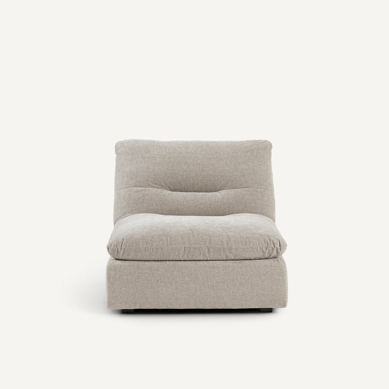 Am.pm Modularer Sessel Giuliano Ohne Armlehnen, Aus Chenille-samt
