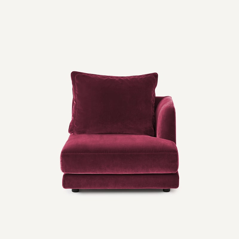 Am.pm Rechtes Einzelsofa, Modular, Aus Samt, Tiberio