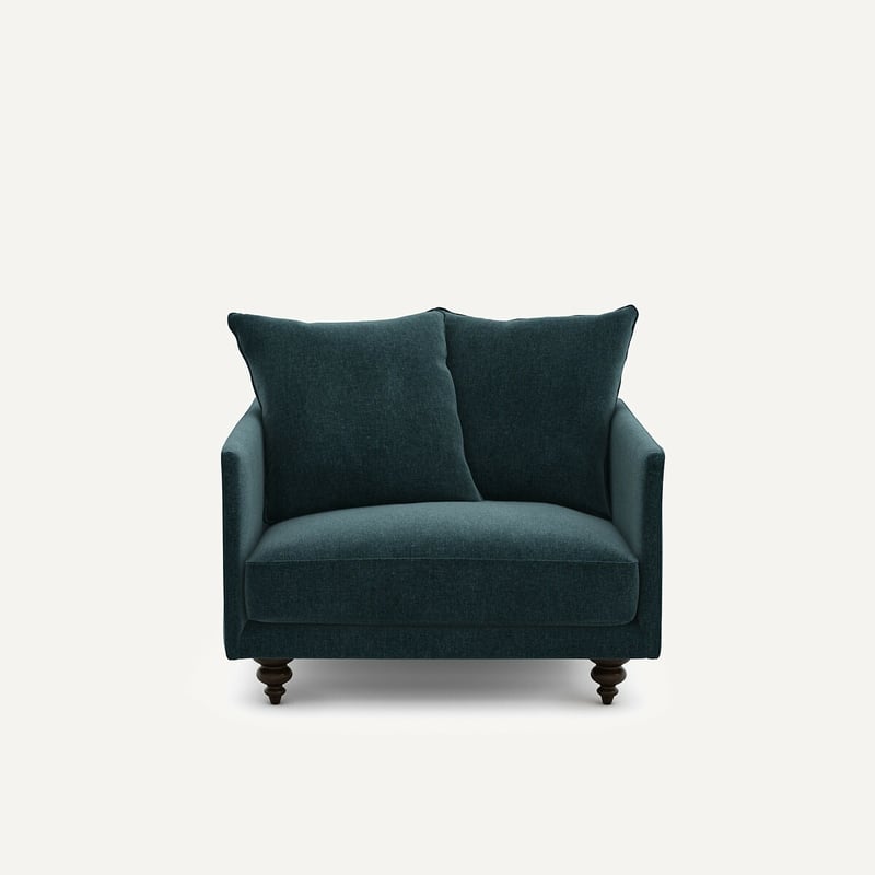 Am.pm Sessel Aus Chenille-samt, Lazare