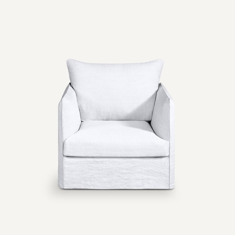Am.pm Sessel Neo Chiquito, Dickes Leinen Stonewashed