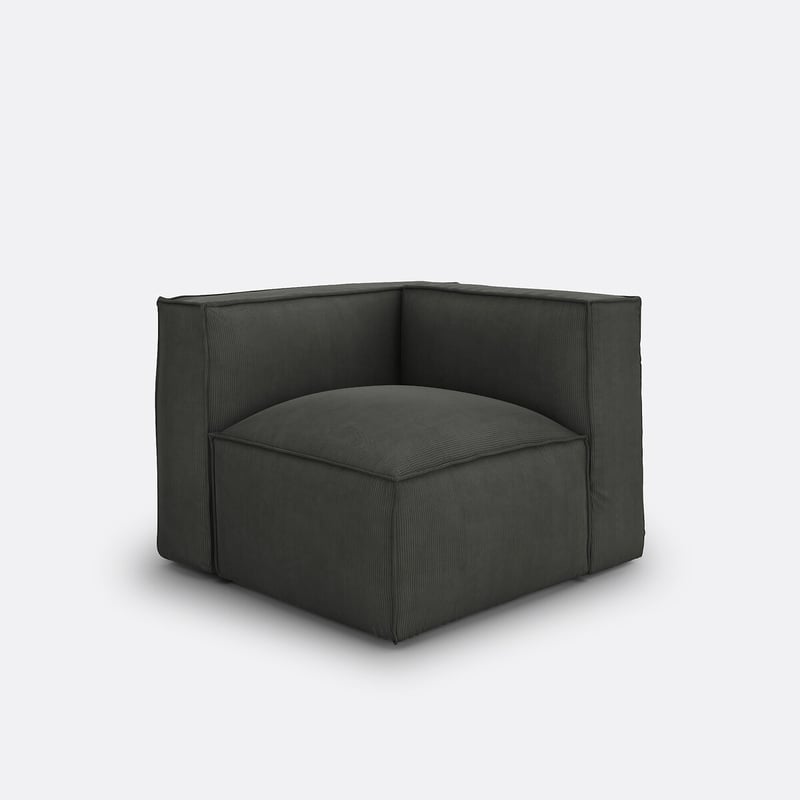 Eckelement Seven Für Modulares Sofa, Aus Cordsamt