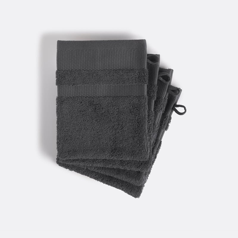 La Redoute Interieurs 4er-pack Waschhandschuhe Kheops Aus Gekämmter Baumwolle 600g/m2