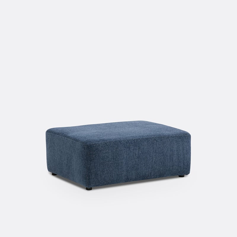 Hocker Aus Polyester, Chenille Meliert, Monica