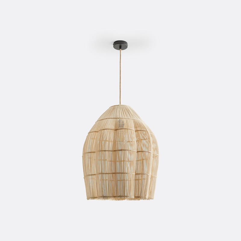 Hängeleuchte Dankia, Rattan, Ø 50 Cm