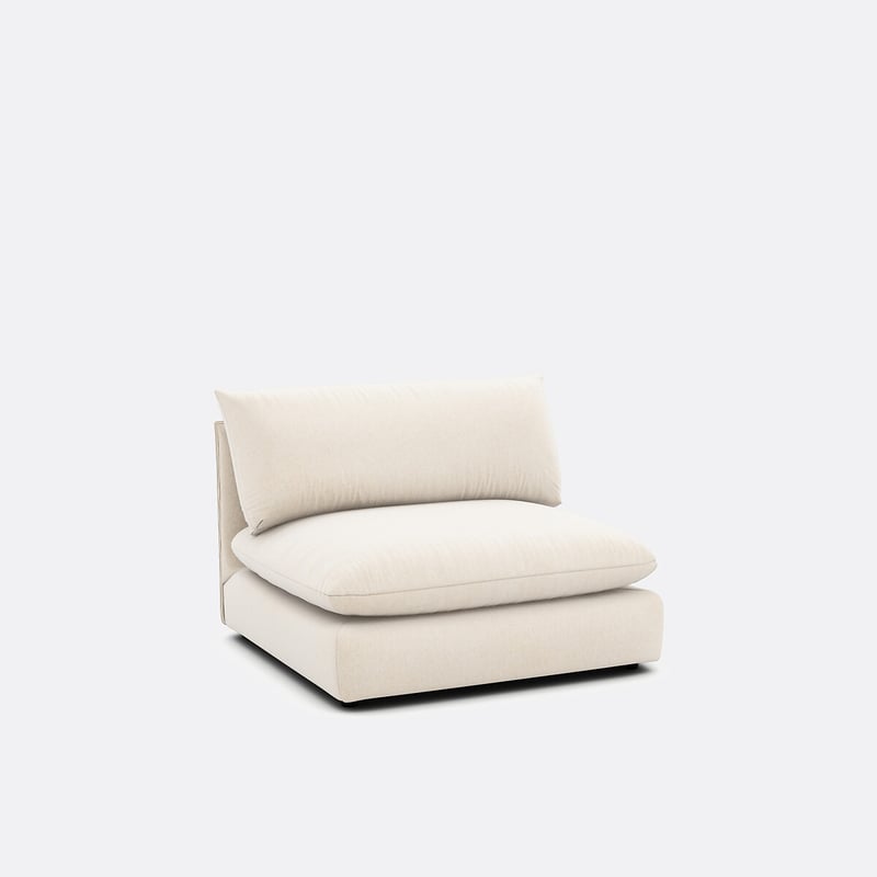 Sessel-element Malo Für Modulares Sofa, Aus Meliertem Polyester
