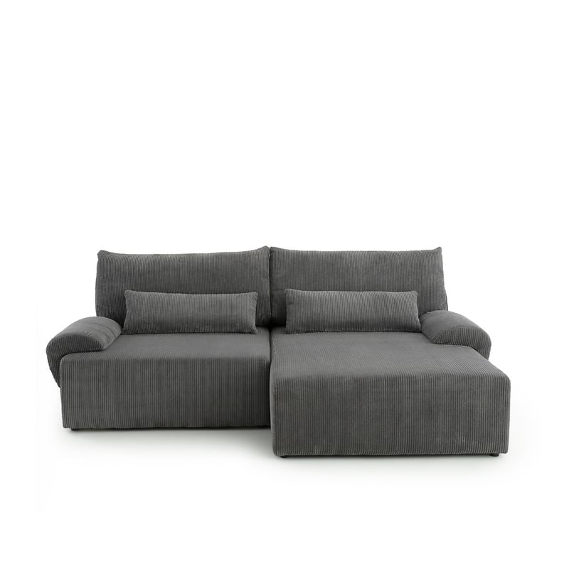 Umbaubares Ecksofa Mit Bettkasten, Cord, Maona