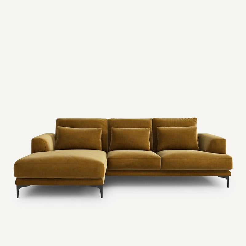 Am.pm Ecksofa Marsile Mit Ecke Links, Samt