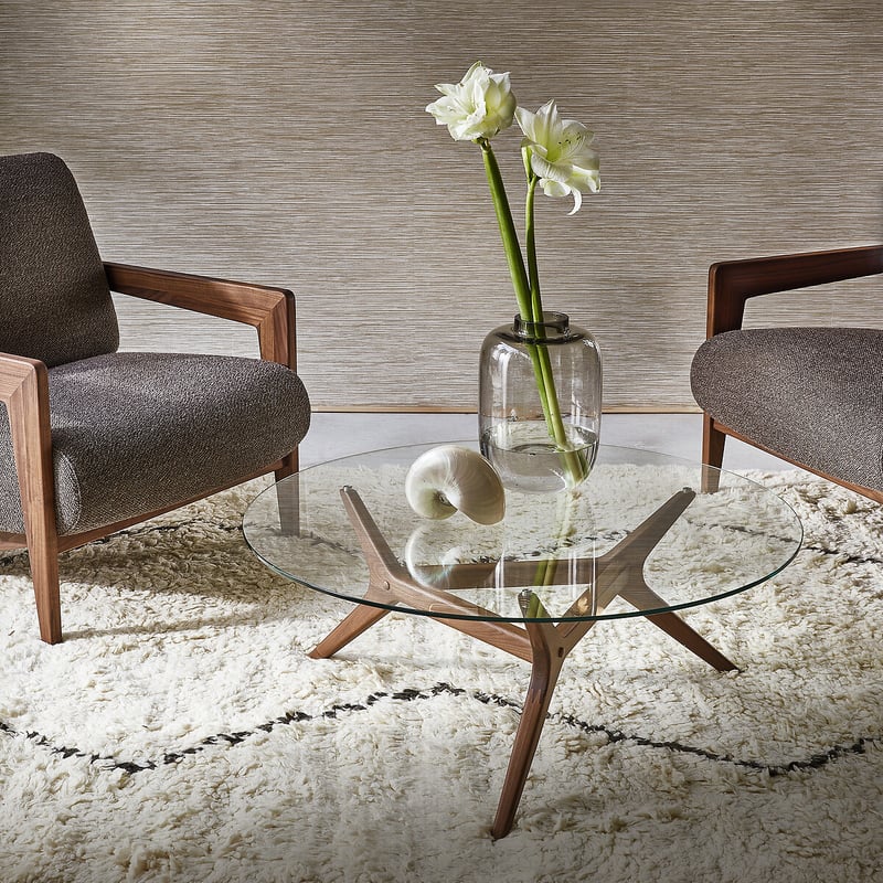 Am.pm Couchtisch Maricielo, Nussbaum Ø 90 Cm