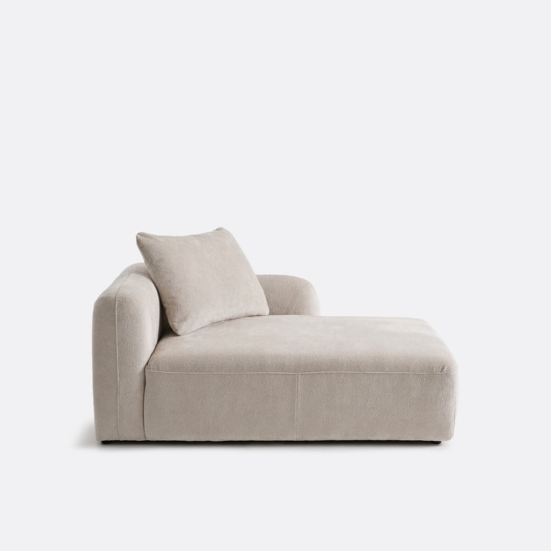 Chaiseöongue-element Rechts, Für Modulsofa, Aus Chenille-jacquard, Amad
