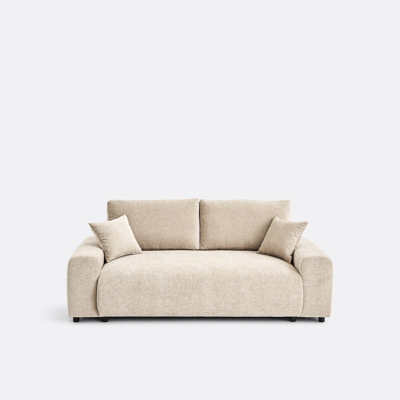 Gerades Sofa, 2-sitzig, Aus Geflammter Chenille, Galene