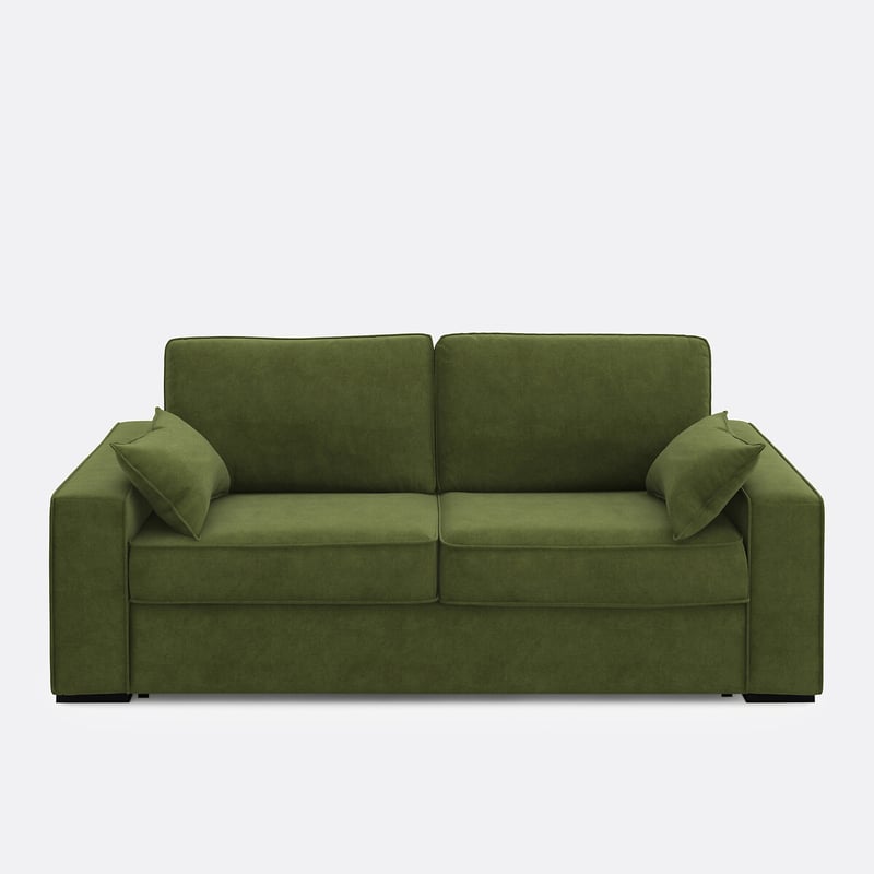 Schlafsofa Cécilia, Samt, Schaumstoff