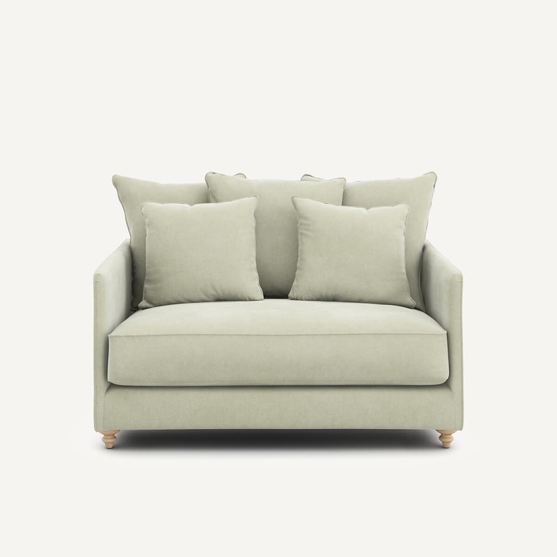 Am.pm 2-sitzer-sofa, Umwandelbar, In Stonewashed Velours, Lazare