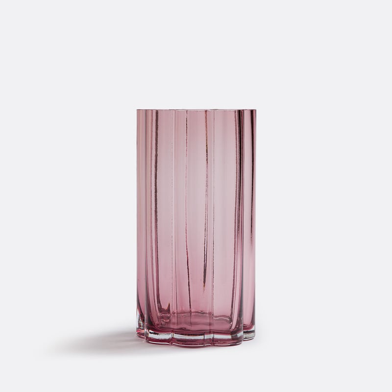 La Redoute Interieurs Vase Helia, Transparentes Glas, H. 25 Cm
