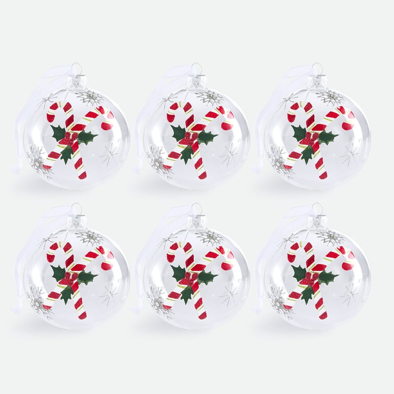La Redoute Interieurs 6er-set Glas-weihnachtskugeln, Caspar