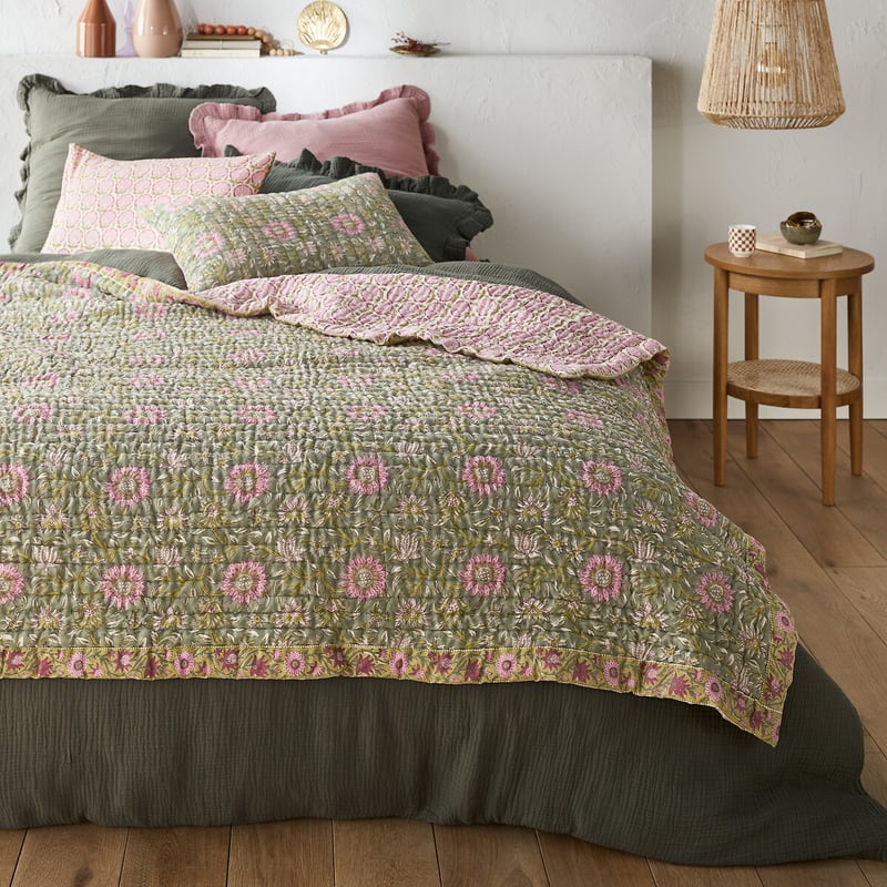 La Redoute Interieurs Kantha-steppdecke Casaluce Aus Baumwoll-voile