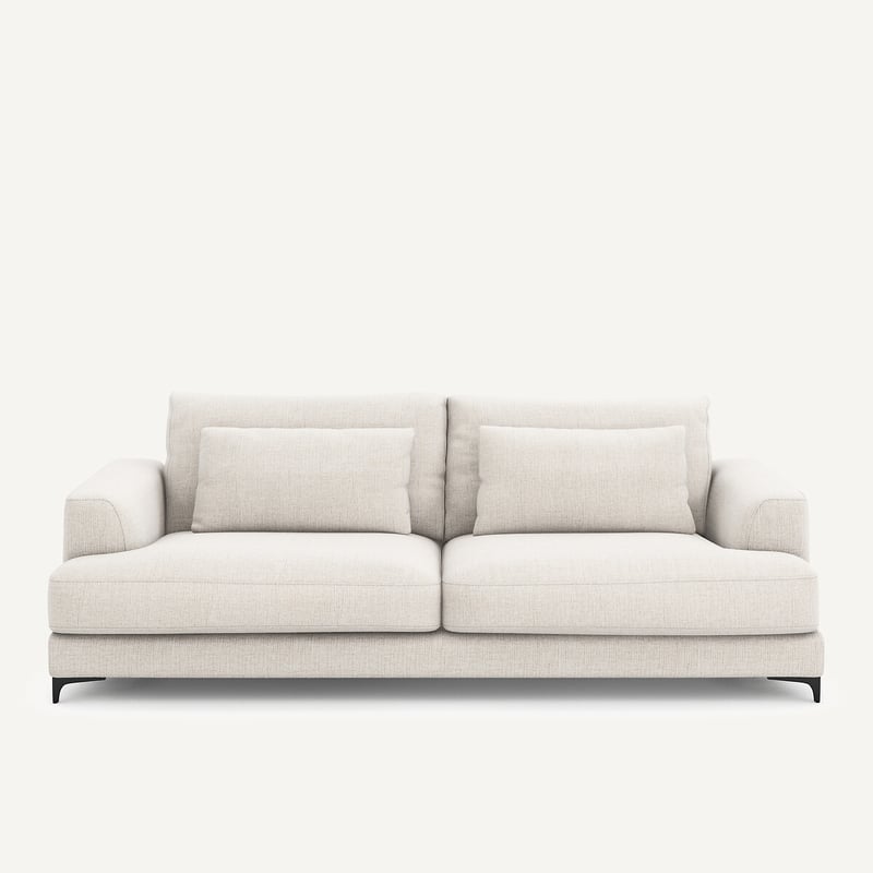 Am.pm 4-sitzer-sofa, Umwandelbar, Aus Jaspé-stoff, Marsile