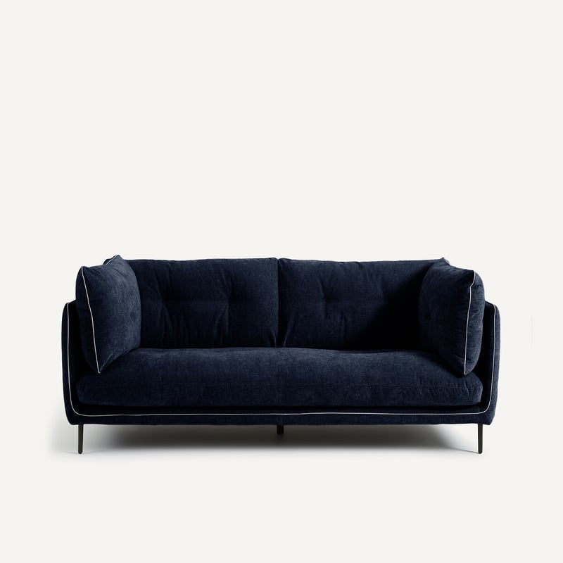 Am.pm Kompaktes Sofa Aus Chenille-samt, Botero