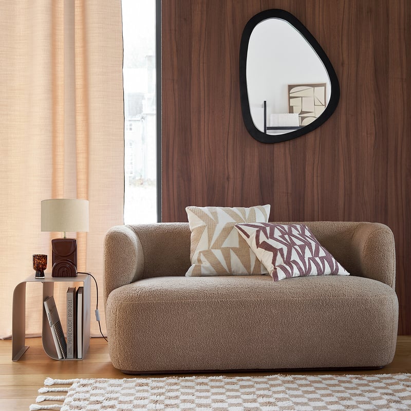 2-sitzer-sofa, Aus Bouclé, Nidou