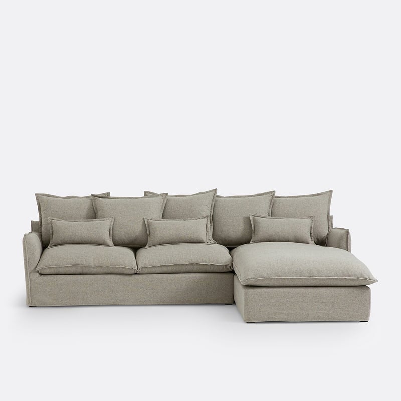 Bezug Für Ecksofa Odna Aus Polyester, Récamiere Rechts