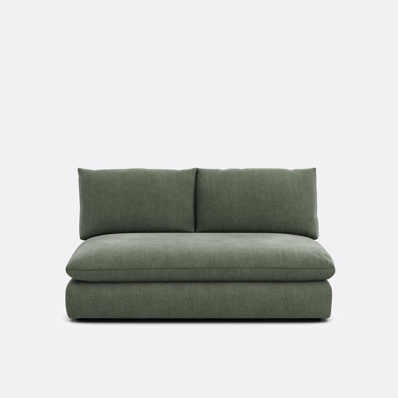 2-sitziges Bankelement Für Ein Modulares Sofa, In Strukturstoff, Malo