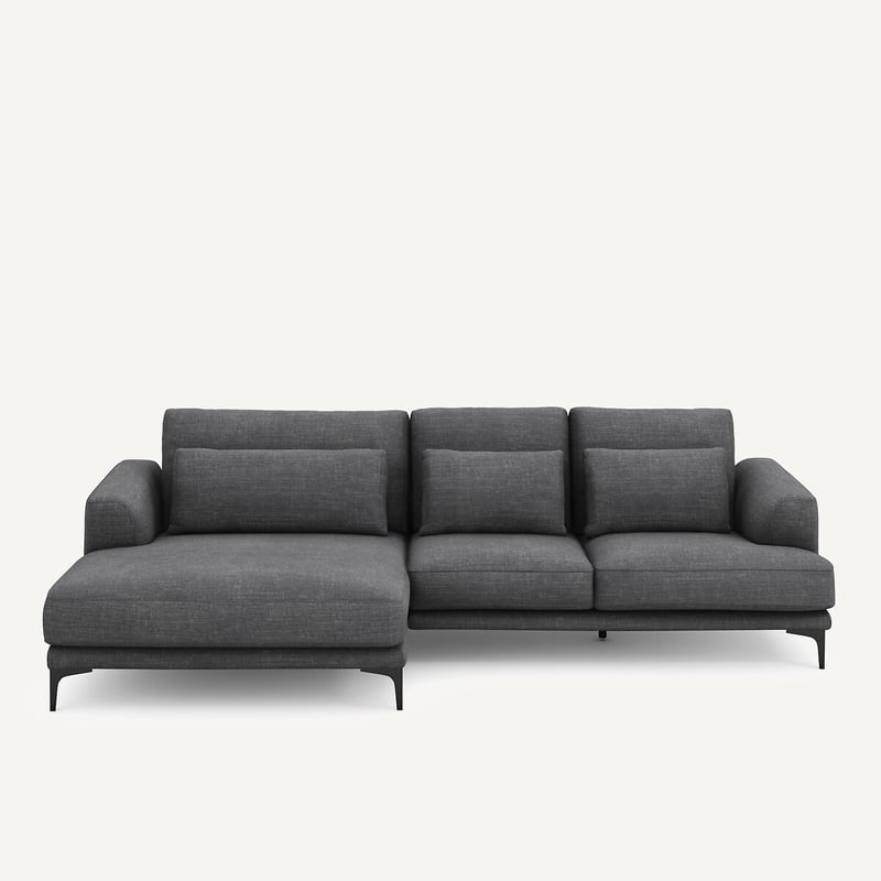 Am.pm Ecksofa Meridian Xl Links In Baumwolle Und Leinen, Marsile