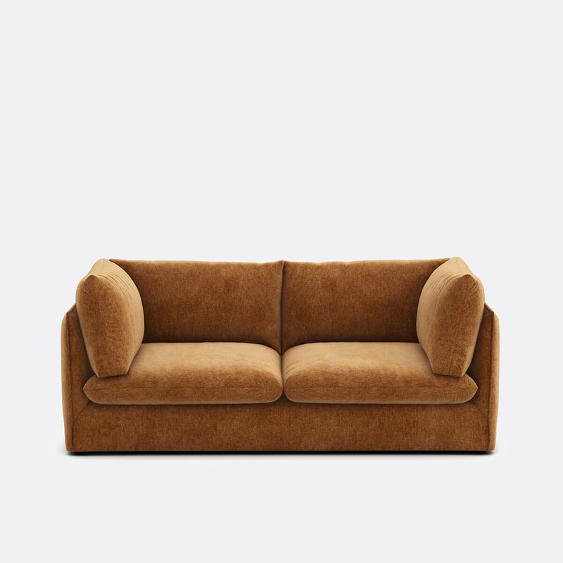 Sofa Malo, Rechtwinnklig, 3-sitzig, Aus Meliertem Polyester
