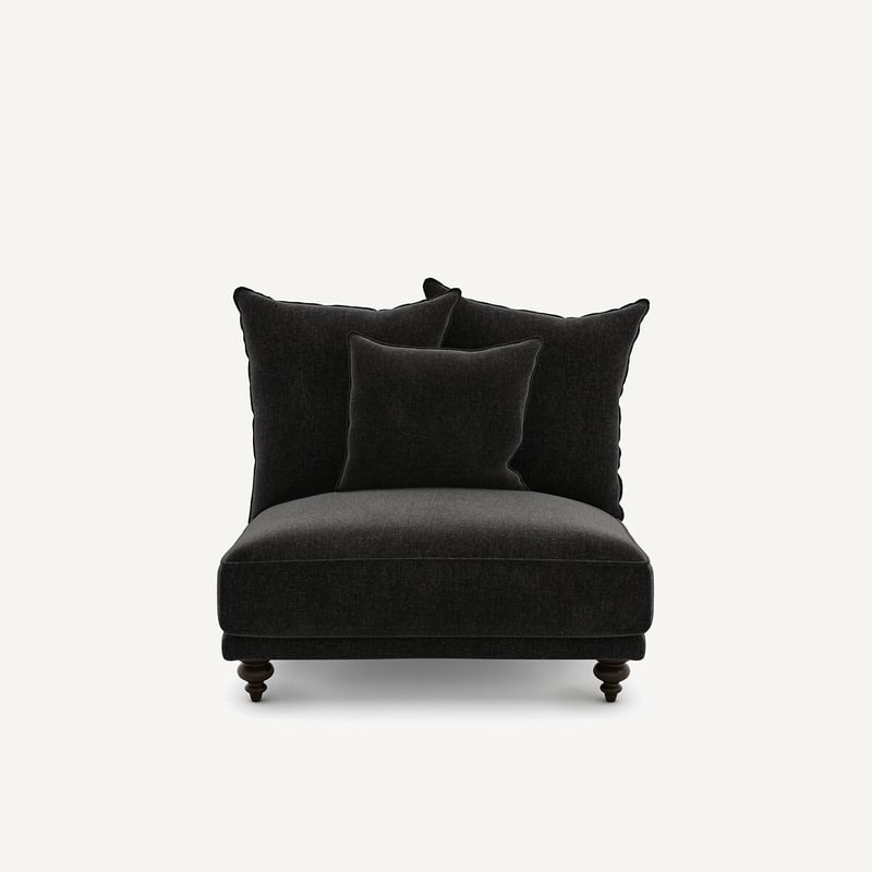 Am.pm Sessel Aus Chenille-samt, Lazare