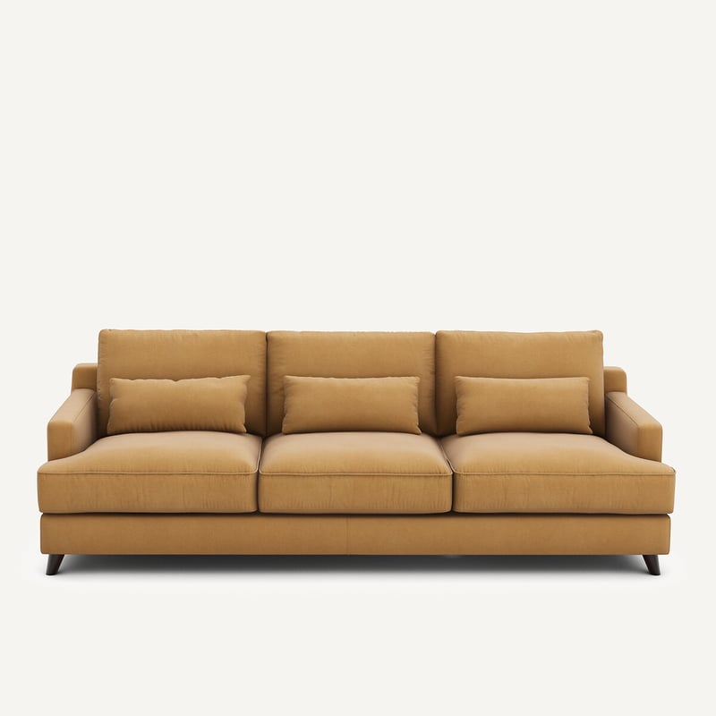 Am.pm Sofa, 3- Oder 4-sitzig, Aus Leinenvelours, Alwine