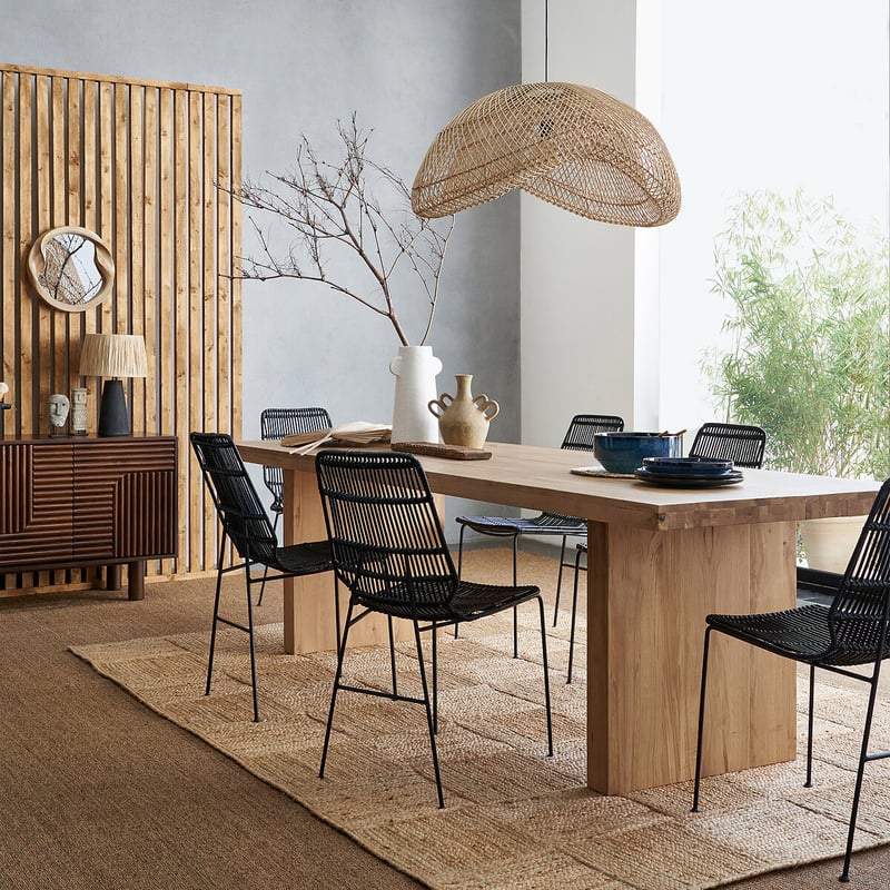 Hängeleuchte Kirana, Rattan, Ø 81 Cm
