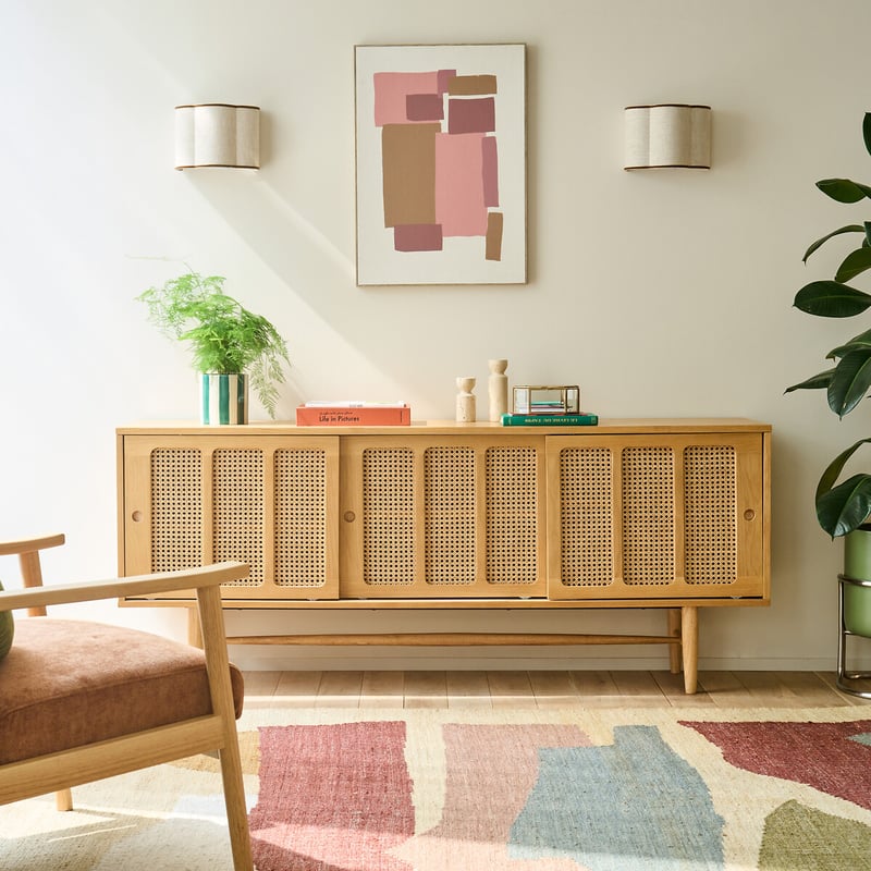La Redoute Interieurs Anrichte, 3 Türen, Eiche Furniert. Esmee