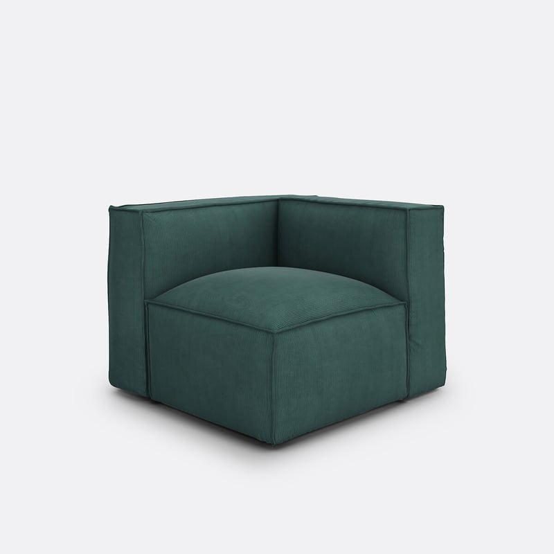 Eckelement Seven Für Modulares Sofa, Aus Cordsamt