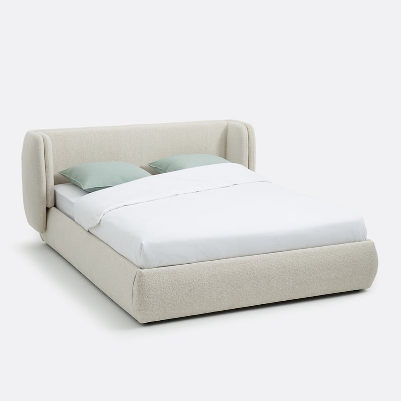 Bett Mit Lattenrost Meridiano, Bouclé