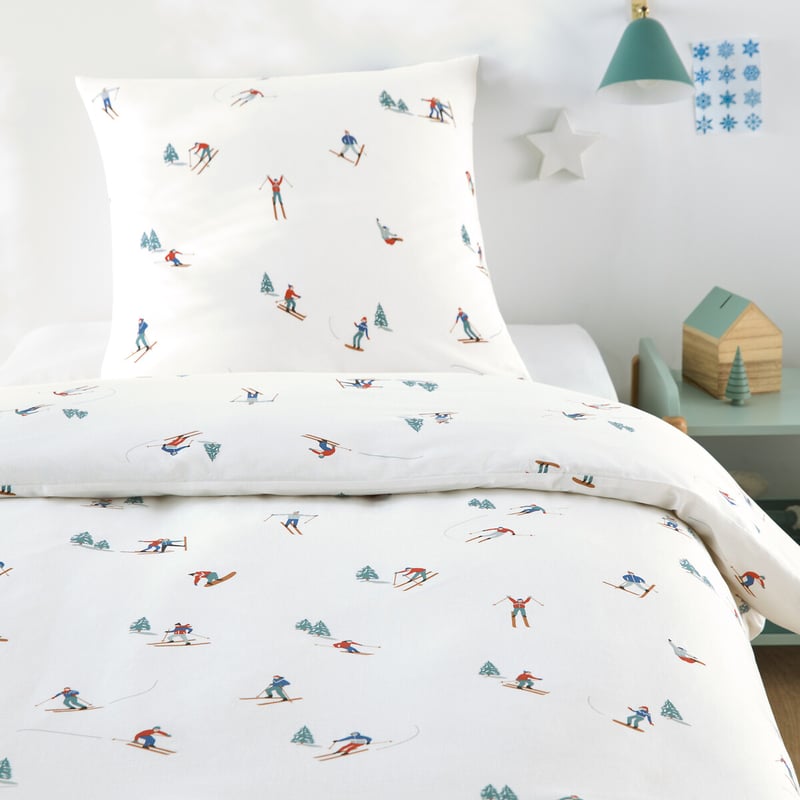 La Redoute Interieurs Kinderbettwäsche Aus 30 % Recycelter Baumwolle, Quadratischer Kopfteil, Tout Schuss