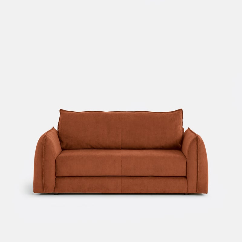 Schlafsofa, 2-sitzer, Aus Feinrippsamt, Tiki