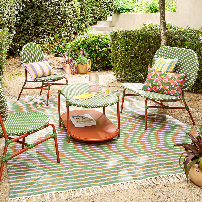 2er-set Niedrige Gartenstühle Matu