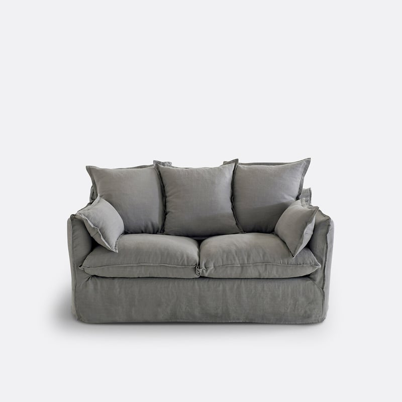 Sofa, 2-, 3-, 4- Oder 5-sitzig, Abnehmbar, Knitterleinen, Odna