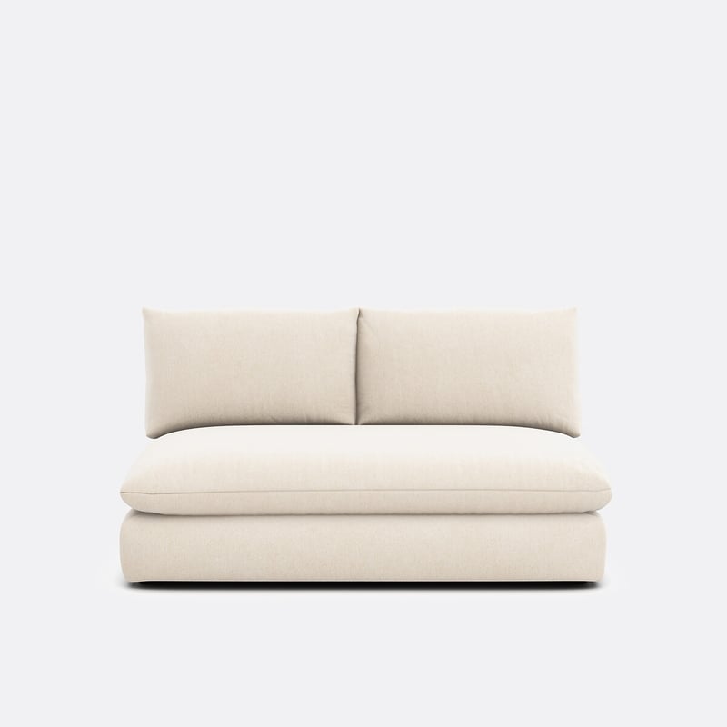 2-sitziges Sitzelement Malo, Für Modulares Sofa, Aus Meliertem Polyester