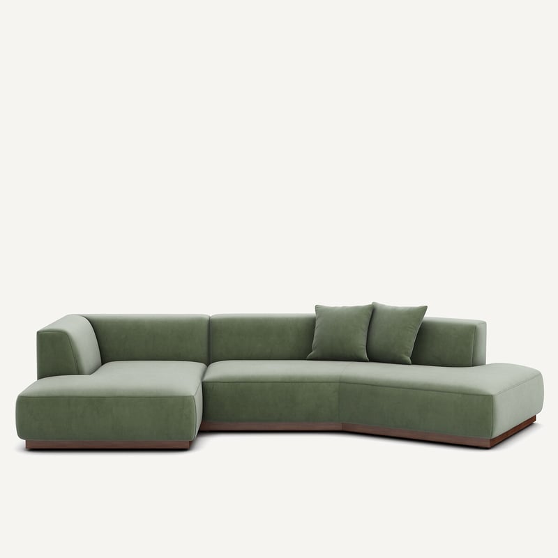 Am.pm Offenes Ecksofa Jacopo Mit Ecke Links, Samt