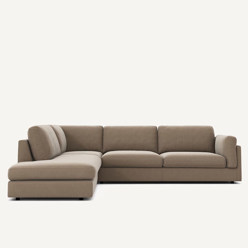 Am.pm Ecksofa Mit Meridian, Umwandelbar, Aus Samt, César