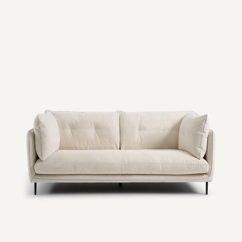 Am.pm Kompaktes Sofa Aus Chenille-samt, Botero
